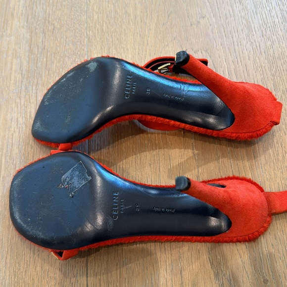 Red Celine Strappy Heel - Picture 5 of 7